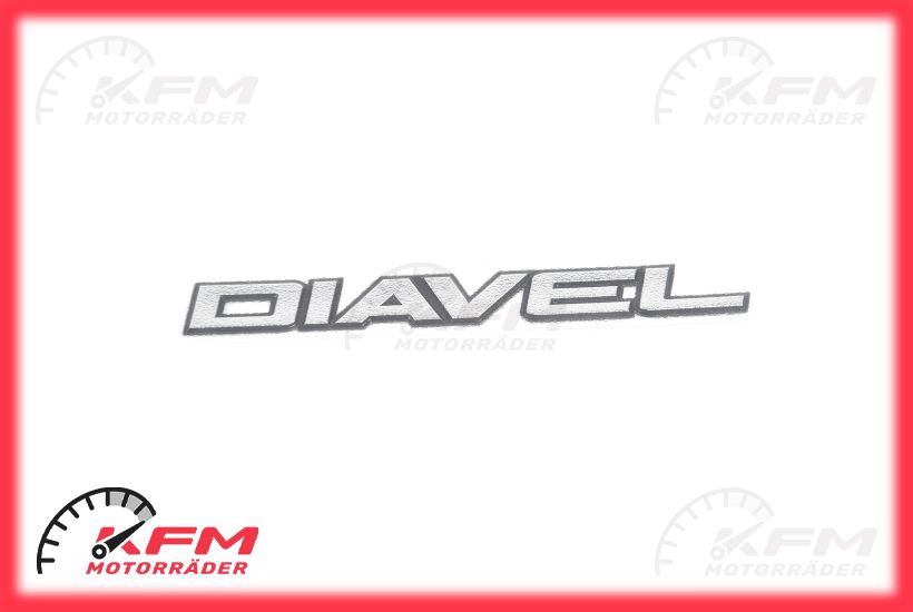 43815601B Ducati Emblem lettering DIAVEL chromo - KFM-Motorraeder